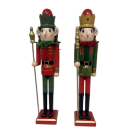 DKD Home Decor Figura Navidad Tradicional Elfo Cascanueces Multicolor Plástico Poliéster 10 x 54 x 11 cm (2 Unidades) Precio: 23.89000042. SKU: B1JL3H76ZJ