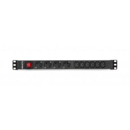 Salicru Regleta Rack 19 Pulgadas SPS PDU 4F+6F SCH+C13/C14, 10A, Protección Infantil, IP20 Salicru Regleta Rack 19 Pulgadas SPS PDU 4F+6F SCH+C13/C14, 10A, Protección Infantil, IP20