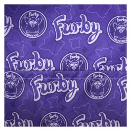 Loungefly Mochila Furby de piel sintética, 22,86x11,43x26,67cm con tirantes ajustables, bolsillo frontal y laterales