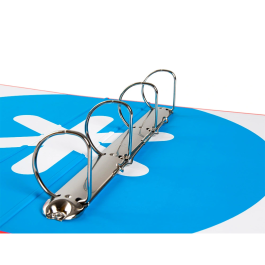 Antartik Carpeta 4 Anillas 40 mm Mixtas Antartik A4 Forrada Color Rojo