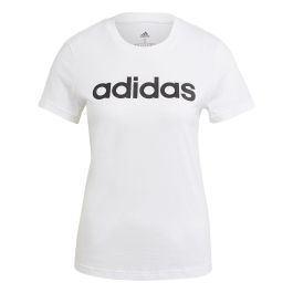 Camiseta de Manga Corta Mujer Adidas Blanco
