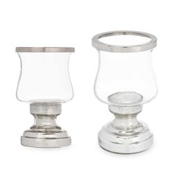 Portavela Copa Plateada Giftdecor 11.5x19x11.5 cm - Cristal y Acero (6 Unidades) Precio: 33.94999971. SKU: B1KL739FNV
