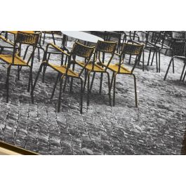 DKD Home Decor Cuadro Dorado Negro 73 x 53 x 3.5 cm (4 Unidades)