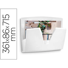 Cep Expositor Mural Antibacteriano Plástico Blanco 361x86x270 mm Precio: 33.4999995. SKU: B1ATRQZH3R