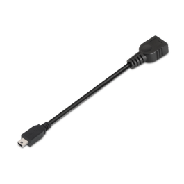 Cable USB 2.0 Aisens A101-0033/ MiniUSB Macho - USB Hembra/ Hasta 2.5W/ 60Mbps/ 15cm/ Negro Precio: 3.78999951. SKU: B1B285KH4T