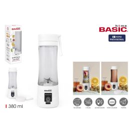 Inde Batidora de Vaso Portátil Recargable Basic Home, Capacidad 380 ml, 24 x 7.5 cm (6 Unidades) Precio: 58.3825. SKU: B19662YDCJ