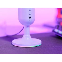 Trust GXT 234P Yunix Micrófono de superficie USB Púrpura para Mesa Gaming Streaming