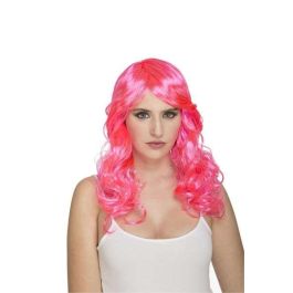 Peluca rizada rosa 165 g Peluca rizada rosa 165 g