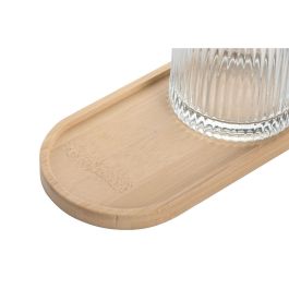 Baño Moderno DKD Home Decor Transparente Natural 8.2 x 18 x 16 cm Set de 3 Baño Moderno DKD Home Decor Transparente Natural 8.2 x 18 x 16 cm Set de 3