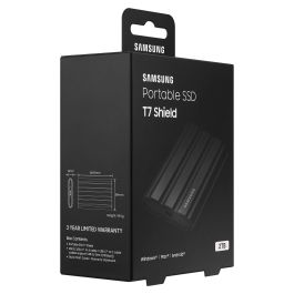 Samsung Disco Externo SSD Portable T7 Shield 2TB USB 3.2 Negro