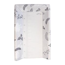 Domiva Cambiador Integrado para Bebé 50x80 cm con Estampado Poemas Gris, Bordes Anticaída y Fijación Cuna