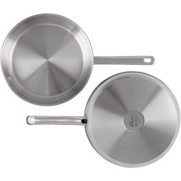 Cosy & Trendy COS5401110050575 Sartén Acero Inoxidable Ø28 cm Apta para Todo Tipo de Cocinas, Incluida Inducción