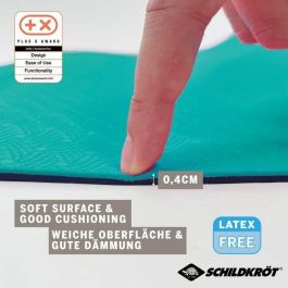 Schildkrot Esterilla de yoga SCH4000885602685 - Bicolor antracita/azul petróleo - 180 x 61 cm - 4 mm grosor