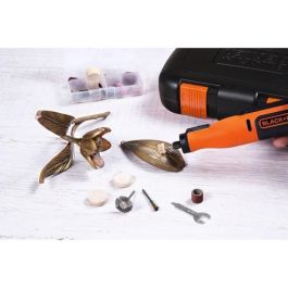 Black + Decker BCRT8I-XJ Herramienta Inalámbrica de Precisión Multifunción 8V 1.5Ah Batería Recargable 6500-28000 RPM Compatible Dremel