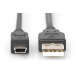 DIGITUS USB 2.0 Anschlusskabel Typ A -mini B St/St 1.0m. sw