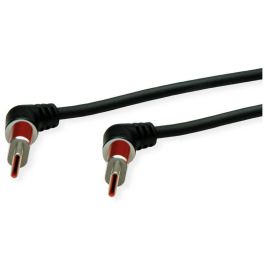 ROLINE 11.02.8347 Cable USB 2.0 Tipo-C a Tipo-C ST/ST, Rotación 360°, Negro/Rojo, 1m