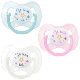 Tom et Zoe Chupete Fosforescente con Protector Higiénico Reversible de Silicona para Bebés de 6 a 18 Meses Libre de BPA