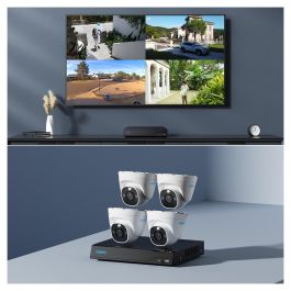 Reolink NVS8-8MD4 Sistema NVR PoE con 4 Cámaras 8MP Interior/Exterior Visión Nocturna 30m