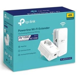 Adaptador Powerline TP-Link TL-WPA7617 KIT 1000Mbps/ Alcance 300m/ Pack de 2 Adaptador Powerline TP-Link TL-WPA7617 KIT 1000Mbps/ Alcance 300m/ Pack de 2
