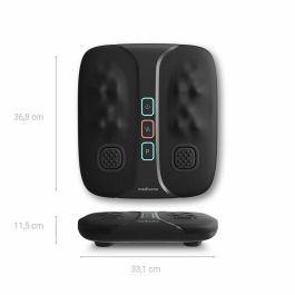 MEDISANA LM 100 - Masajeador Energizante de Pies y Piernas 2 en 1 Shiatsu + Vibración Estimulante, 2 Intensidades + Calor, Negro