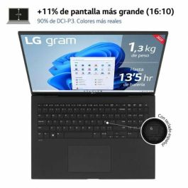 LG 17Z90R Gram Portátil Ultraligero 17" 2K WQXGA 144Hz Intel i7-1360P 32GB 512GB SSD RTX 3050 Win 11 Negro LG 17Z90R Gram Portátil Ultraligero 17" 2K WQXGA 144Hz Intel i7-1360P 32GB 512GB SSD RTX 3050 Win 11 Negro
