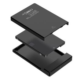 Ewent EW7073 Carcasa Disco Duro Externo 2.5 Pulgadas SATA HDD SSD USB-C USB 3.2 Gen1 (USB 3.0) Sin Tornillos para PC Portátil