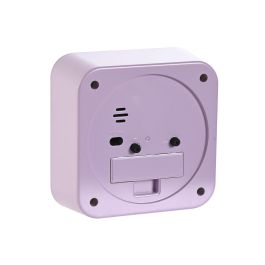 DKD Home Decor Reloj Despertador Lila Rosa 4.7 x 11 x 11 cm (4 Unidades)