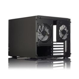 Fractal Design Node 804 Carcasa Negra Mini-Tower Micro ATX/Mini-ITX, compatible AIO, 3 ventiladores 120mm, 8 HDD/2 SSD