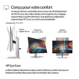 HP 724pu Monitor Series 7 Pro 24 pulgadas WUXGA USB-C con Relación 16:10, Hub de Productividad y Precisión de Color