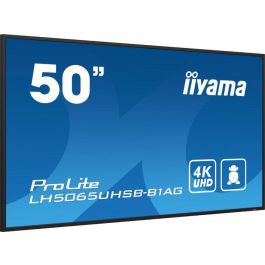 Iiyama Monitor 50" UHD VA Panel, 4K UHD, Android 11, 24/7 Operation, LH5065UHSB-B1AG