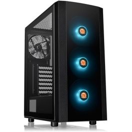 Thermaltake Versa J25 TG RGB - Torre Gaming RGB con Panel Lateral de Cristal Templado