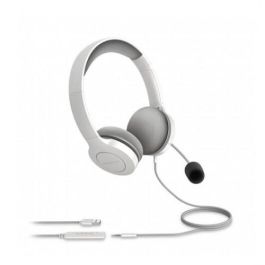 Energy Sistem Office 3 Auriculares Diadema con Micrófono Boom retráctil Alámbricos USB y Jack 3.5mm para Videollamadas y Oficina Blanco Energy Sistem Office 3 Auriculares Diadema con Micrófono Boom retráctil Alámbricos USB y Jack 3.5mm para Videollamadas y Oficina Blanco