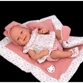 Muñecas Arias Muñeca Zoe 42 cm Rosa c/Manta Cuerpo Vinyl Sexo Niña Español