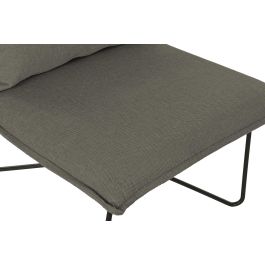 DKD Home Decor Sillon Urban Gris Negro Poliester Metal 78 x 75 x 66 cm