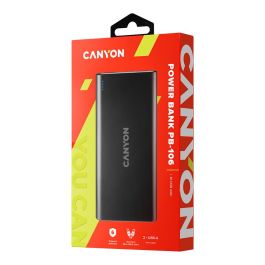 Canyon PB-106 Powerbank 10.000 mAh Negro Batería Externa