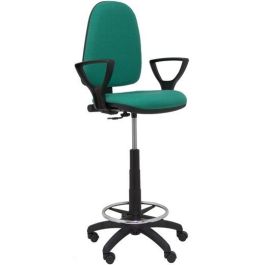 Piqueras y Crespo Taburete Ayna T04, Regulable En Altura Con Aro Reposapiés, Tapizado Bali Verde Esmeralda Precio: 138.5899999. SKU: S5702419