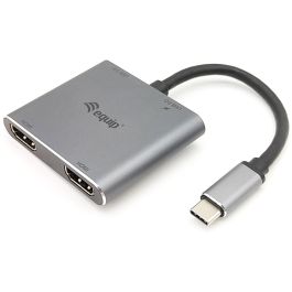 EQUIP Adaptador USB-C a 2xHDMI, USB 3.0, 100W PD, 4K Ultra HD, Plata Precio: 51.94999964. SKU: S7808879