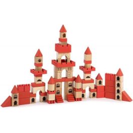 Miniland Stacking Castle 94050 Juego de Construcción Madera Ecológica para Niños y Niñas +3 Años