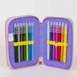 Gabby's Dollhouse Plumier con Accesorios, Estuche Escolar Infantil, 12.5 x 19.5 x 4.5 cm, LILA