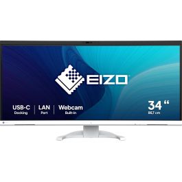 EIZO EV3450XC-WT Monitor Curvo IPS de 34.1" UltraWide Quad HD (3440x1440) 21:9 Blanco para Oficina con USB-C y HDMI Precio: 1075.49999975. SKU: B1A99AFVSM