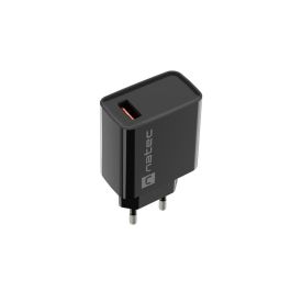 NATEC RIBERA Cargador Adaptador de Corriente Universal AC para Carga Rápida 12V 3A con Entrada 100-240V, Uso Interior, Color Negro