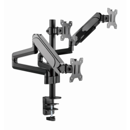 Gembird MA-DA3-01 Soporte para 3 Monitores de Escritorio Ajustable Ergonómico hasta 27", con Brazos Articulados y Resortes de Gas, VESA, Negro Precio: 87.78999999. SKU: B1AKFCGKWG