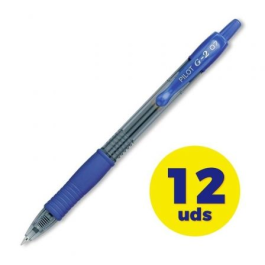 Pilot Boligrafo G-2 Azul Tinta Gel Retractil Sujecion Caucho Punta 0.7mm Trazo 0.4mm Precio: 16.59000024. SKU: B1C9G9DAPM