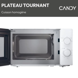 Candy CMW20SMW Microondas 20L Blanco 700W 5 Niveles Potencia Control Mecánico
