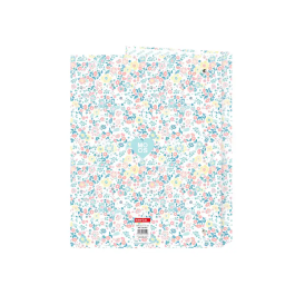 Safta Carpeta de Cartón Folio 4 Anillas Mixtas Moos Fiori 25 mm
