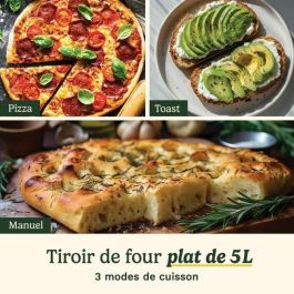 Cuisinart Freidora de Aire AFT13XSSE - Doble Tanque + Cajón, 13.6 L, Negro/Acero Inoxidable, 2400 W