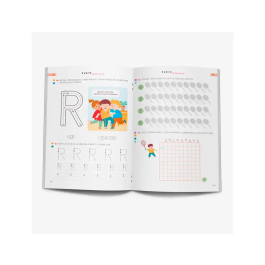 Rubio Cuaderno 2B Mayúsculas Caligrafía Para Niños A Partir de 4 Años Con Pegatinas