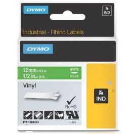 Dymo Id1-12 Cinta de Etiquetas Industrial Adhesiva Vinilo Blanco sobre Verde 12 mm x 5.5 m Precio: 18.8899997. SKU: B1HX7LX2FE