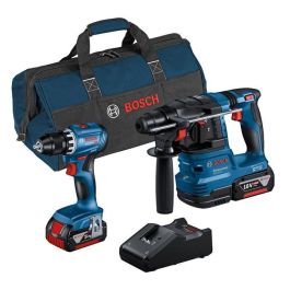 Kit combinado - BOSCH - GSR 18V-45 + GBH 18V-22 - Batería 4,0 Ah - Taladro de impacto Precio: 504.50000029. SKU: B1HYE79T3D