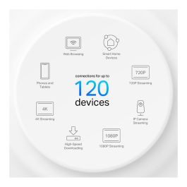 TP-Link Deco X1500 Sistema Mesh Wi-Fi 6 3-Pack, Punto de Acceso Doble Banda (2.4 GHz/5 GHz) 1500 Mbps, Color Blanco, 3 Unidades Incluidas